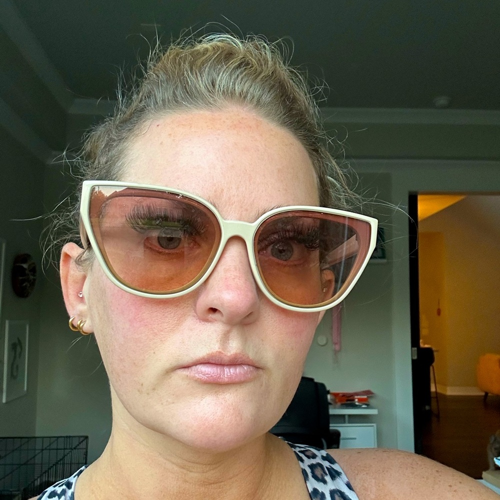 Tan Ferragamo Sunglasses